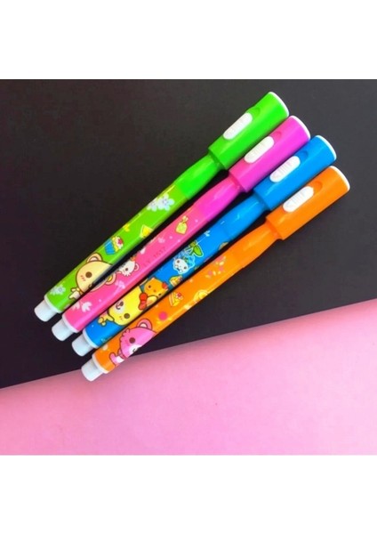 4 Pcs Invisible Ink Pens Uv LED Light 4 Adet Mor Işıklı Görünmez Kalem Işıklı Kalem LED Mor Işık Kalem