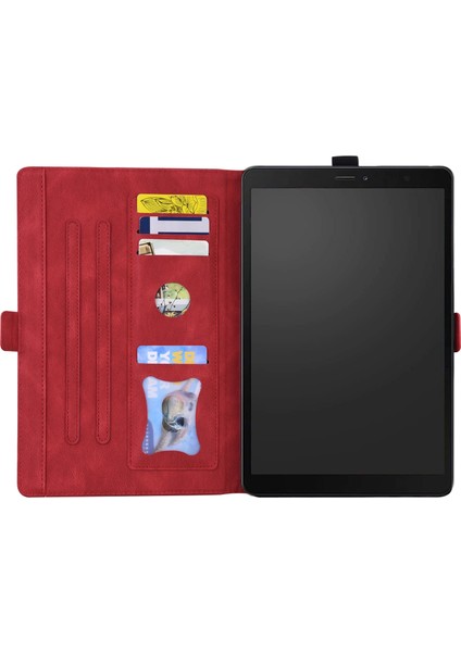Samsung Galaxy Tab İçin A 8.0 (2019) SM-T290 SM-T295 Kaydı Kırmızı (Yurt Dışından)