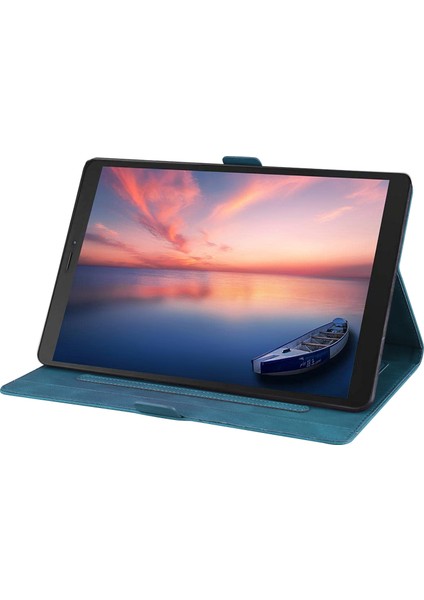 Samsung Galaxy Tab İçin A 8.0 (2019) SM-T290 SM-T295 Case Mavi (Yurt Dışından)