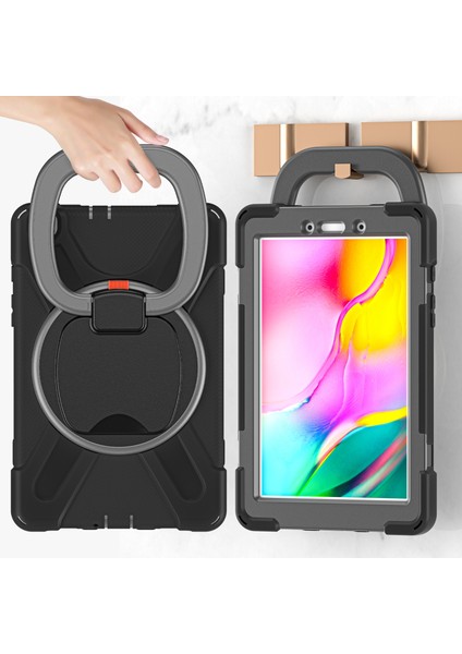 Samsung Galaxy Tab İçin A.8.0 (2019) T290 / T295 Case Siyah - Gri (Yurt Dışından)