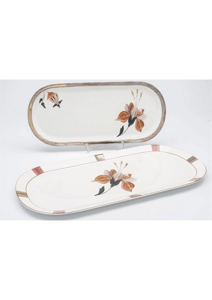Rusty 2li Oval Swervis Tabağı 42+34CM