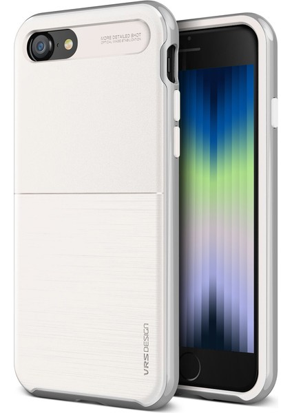 Vrs iPhone Se 2022/2020/8/7 New High Pro Shield Kılıf White Silver