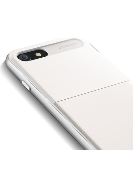 Vrs iPhone Se 2022/2020/8/7 New High Pro Shield Kılıf White Silver