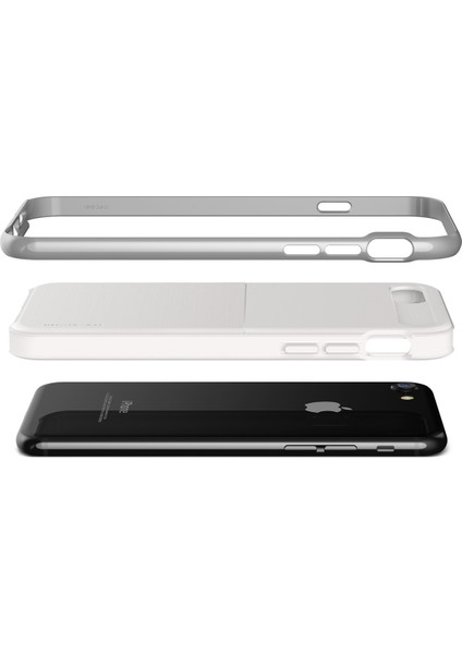Vrs iPhone Se 2022/2020/8/7 New High Pro Shield Kılıf White Silver