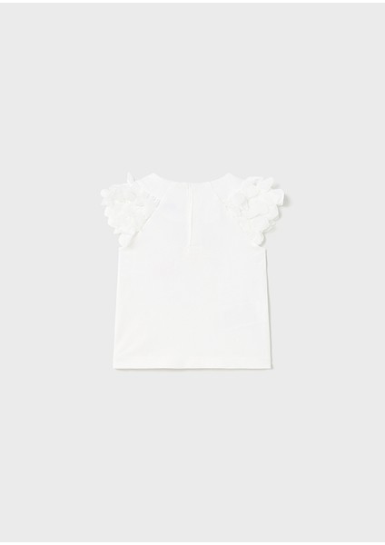 Kız Bebek Kısa Kol T-Shirt Beyaz 1006 modelleri