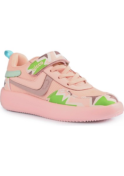Napoli 346 Phylon Hafif Rahat Ortapedik Taban Cırtlı Çocuk Spor Ayakkabı Pembe