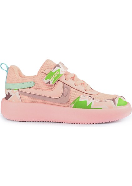 Napoli 346 Phylon Hafif Rahat Ortapedik Taban Cırtlı Çocuk Spor Ayakkabı Pembe