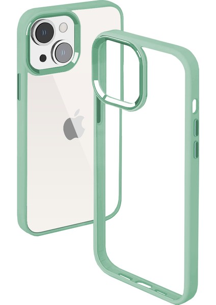 Buff iPhone 14 New Air Bumper Kılıf Light Green modelleri
