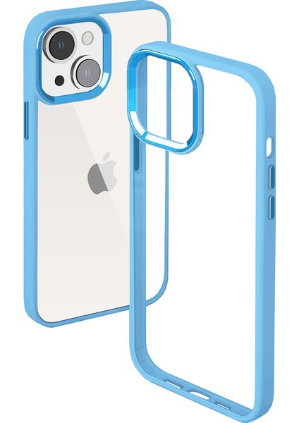 Buff iPhone 14 New Air Bumper Kılıf Sierra Blue modelleri