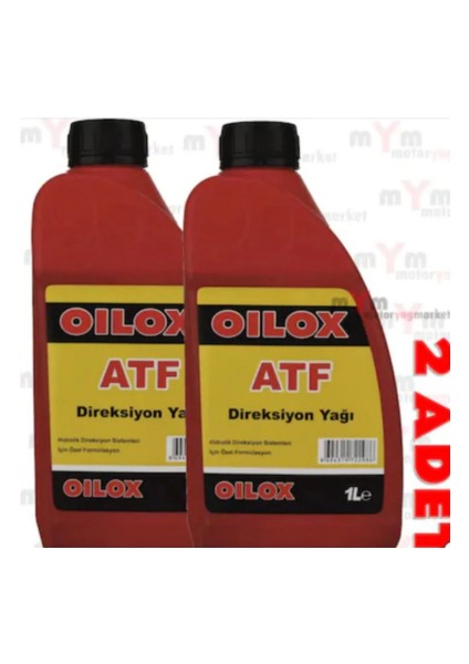 Atf Hidrolik Kırmızı Direksiyon Yağı 900 Ml 2'li