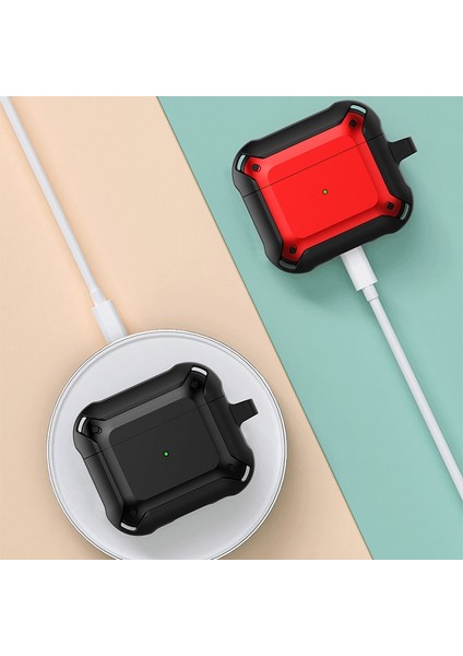 3 Siyah + Kırmızı İçin Zırh Kulaklık Kılıfı (Yurt Dışından) fırsatları