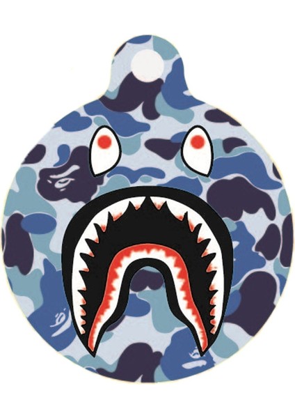Airtag Mavisi İçin Köpekbalığı'nın Ağız Desen Izleyici Koruyucu Kılıf (Yurt Dışından)