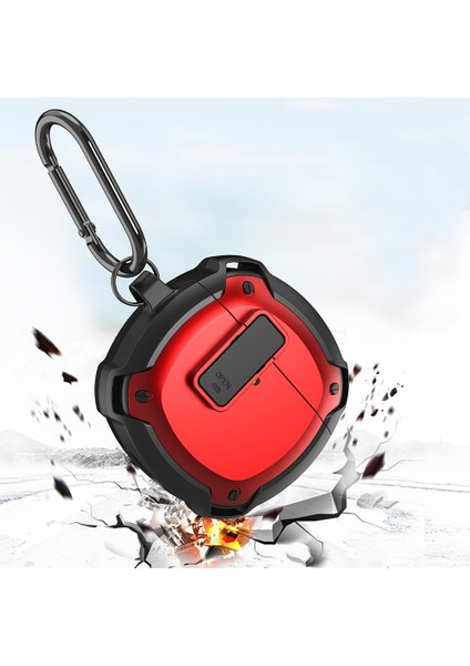 Huawei Tomurcukları İçin Switch ile Kulaklık Kılıfı 4 Siyah Kırmızı (Yurt Dışından) fırsatları