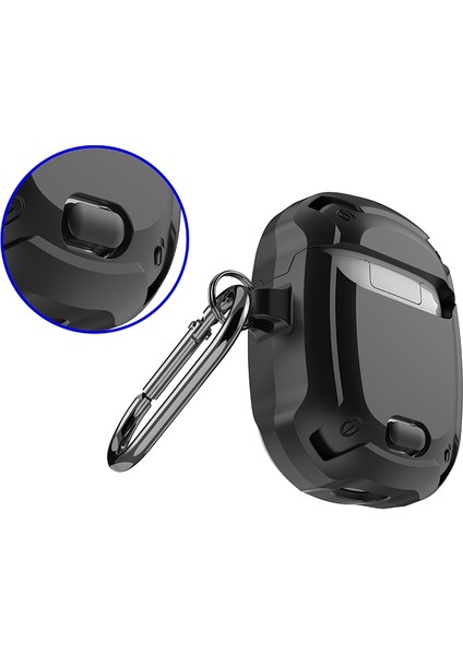 Google Pix Buds İçin Switch ile Kulaklık Kılıfı Siyah Kırmızı (Yurt Dışından)