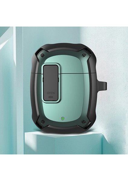 Google Pix Tomurcukları İçin Switch ile Kulaklık Kılıfı 2 Siyah Yeşil (Yurt Dışından)