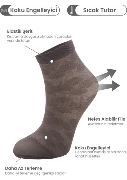 Black Arden Socks Tek Çift Desenli Parizyen Bayan Çorap