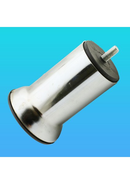 Mobilya Metal Kanepe Puf Baza Koltuk Orta Destek Ayağı M8 Civata Krom Metal Ayak 10 cm
