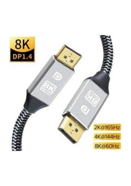 3 Metre Displayport Kablo 3 Metre 8k Displayport 144 Hz 165 Hz Kablo modelleri