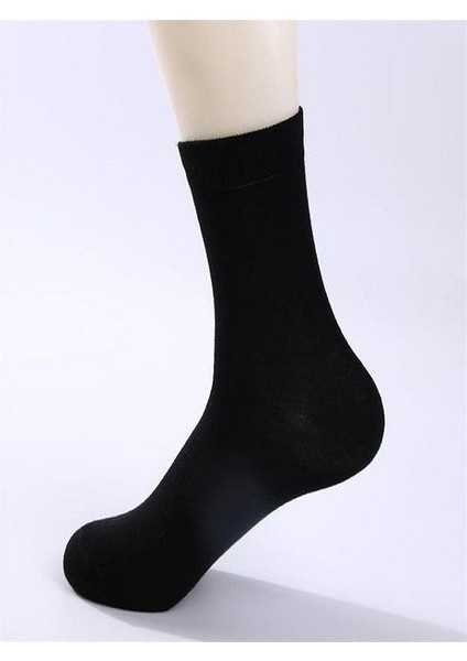 Black Arden Socks 5 Çift Bilek Üstü Siyah Beyaz Gri Lacivert Füme Renklerinden Oluşan Düz Spor Soket Çorap