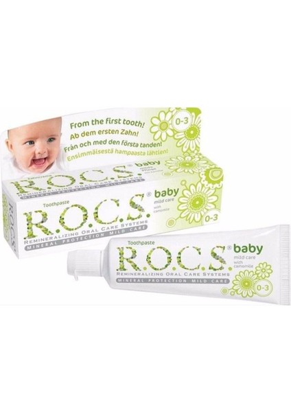 Rocsbaby Diş Macunu 35ML 0-3 Yaş Papatya