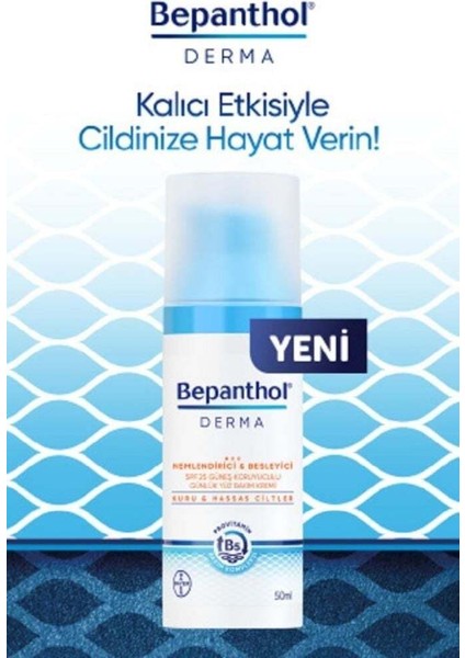 Derma Nemlendirici ve Besleyici SPF25 Yüz Bakım Kremi 50ML modelleri