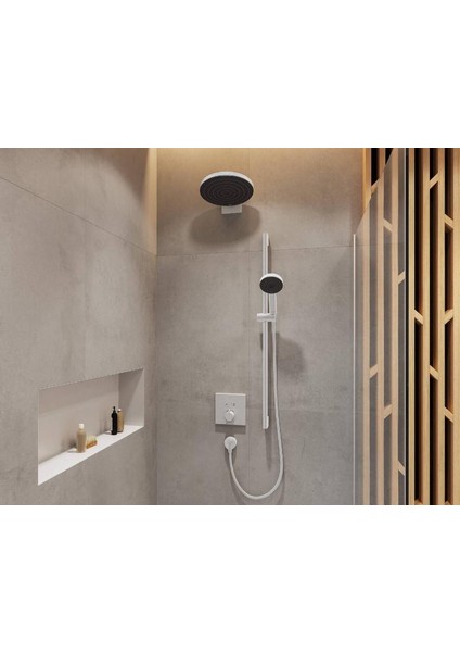Pulsify Duvar Bağlantısı Tepe Duşu 260 Beyaz