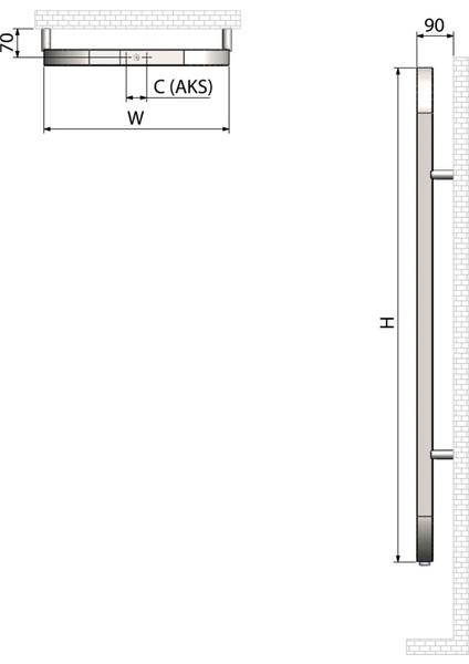 Paslanmaz Çelik Spin Fırça Mat Inox & Parlak Black Chrome Havlupan