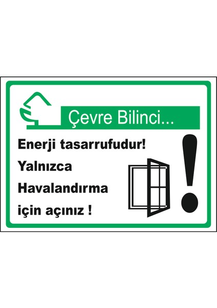 Yalnızca Havalandırma Için Açınız - Isg Levhası