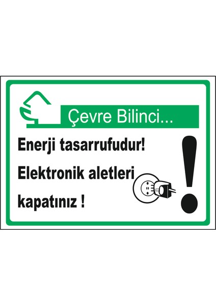 Elektronik Aletlerini Kapatınız - Isg Levhası