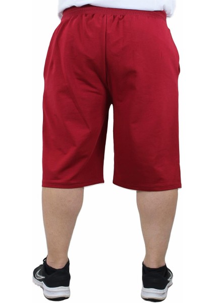 Mocgrande Büyük Beden Rugged Likralı Kapri 23604 Bordo fırsatları