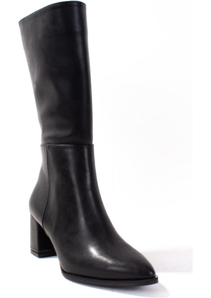 DZA07-998800 Siyah Günlük Topuklu Kadın Çizme fiyatları