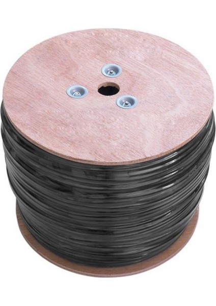 S-Lınk SL-CAT609 Dışmekan Cat6 305M 23AWG 0.56MM Cca Double Jack Gri+Siyah Kablo
