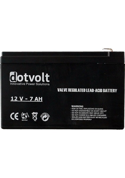 Volt Dt7-12 12V 7AH Ups Aküsü