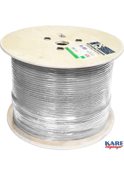 U/utp Cat6 Lsoh Gri 500M Makara 23AWG 4X2X23#