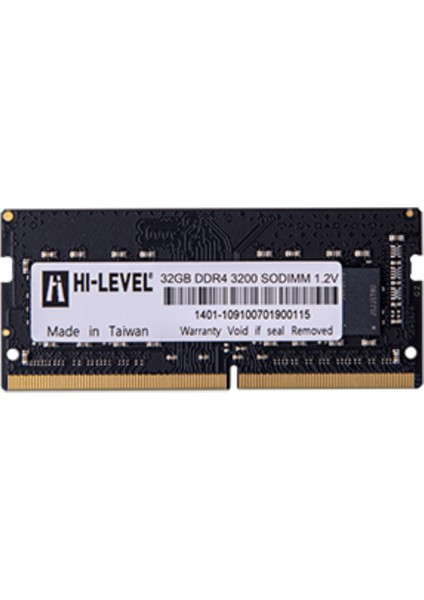 32GB 3200MHZ Ddr4 Notebook 1.2V (HLV-SOPC25600D4/32G)