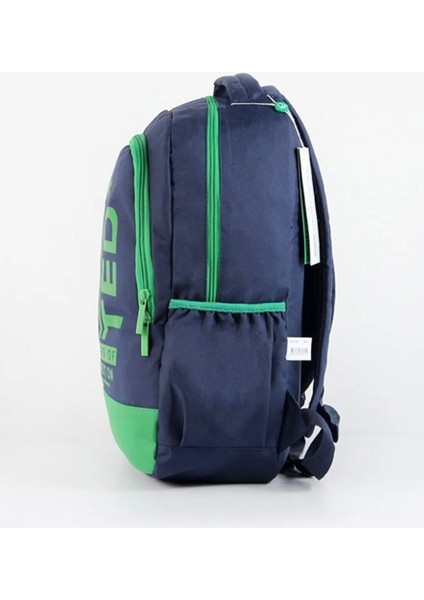 Okul Çantası Ortaokul Lise Su Geçirmez Kumaş Yandan Cepli Benetton 76074 indirimleri