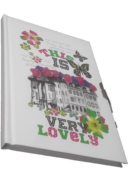 Hatıra Defteri Kilitli Kız Modeli Günlük Defteri Mikro Sert Kapak 100 Yaprak Çizgili 1 Adet