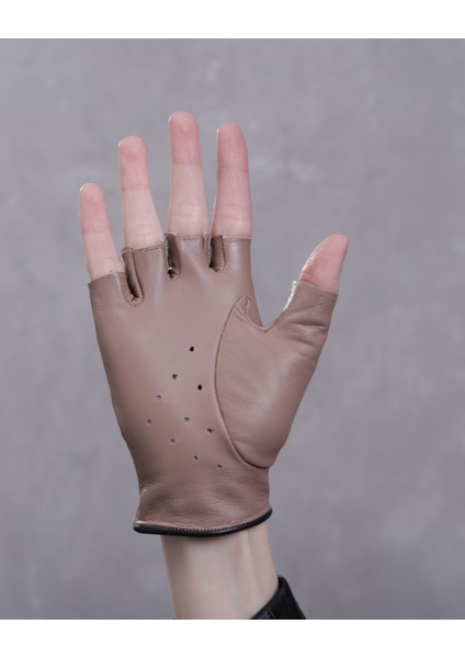 Kadın Kesik Parmak Deri Eldiven fiyatları