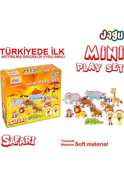 Konuşan Oyuncak Mini Set Safari Uygulama ile Video Destekli Konuşan Oyuncak Eva Malzeme