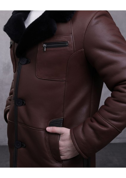 Erkek Hakiki Deri Kürklü Kaban fırsatları