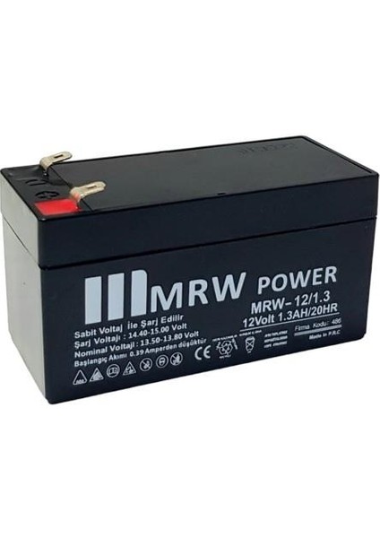 12VOLT 1.3AMPER Akü 12V 1.3AH