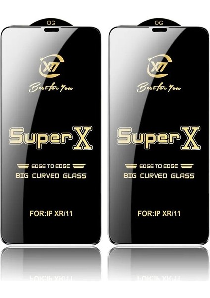 SKV Mobile iPhon 12 Super x Kavisli Ekran Koruyucu  Cam Ultra Kalınlık 0.40MM