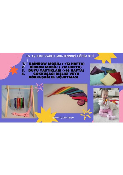 Monti Children +3 Ay Eko Paket Montessori Eğitim Kiti