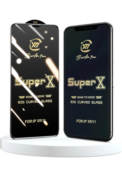 iPhon X, XS Super X Kavisli Ekran Koruyucu Kırılmaz Cam Ultra Kalınlık 0.40MM