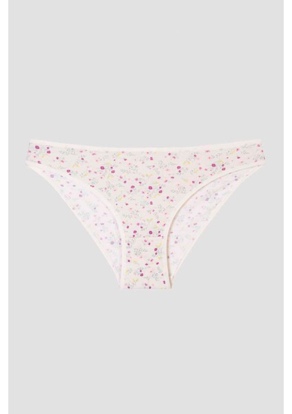 Renkli Çiçek Desenli 5li Slip Külot indirimleri