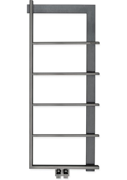 1200 Mm x 500 Mm Paslanmaz Çelik Step Fırça Mat Inox & Parlak Black Chrome Havlupan