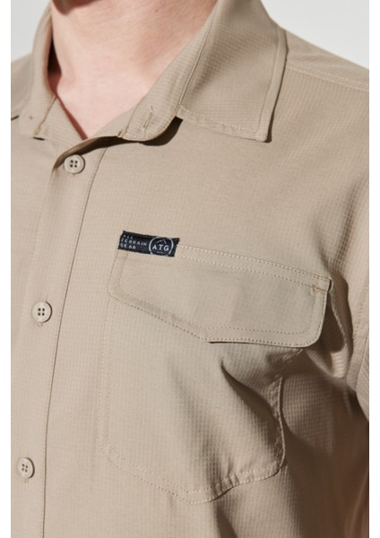 All Terrain GearAll Terrain Gear Regular Fit Normal Kesim Esnek Taş Rengi Kısa Kollu Gömlek fırsatları