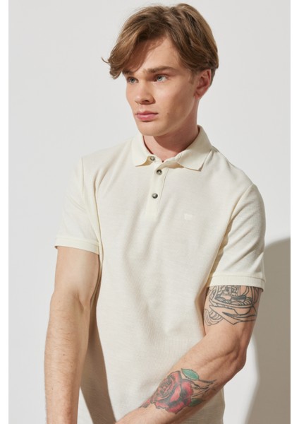 Regular Fit Normal Kesim %100 Pamuk Polo Yaka Haki Tişört modelleri