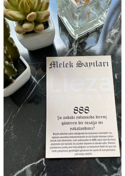 Kadın 925 Ayar Gümüş 888 Melek Sayıları Kolye indirimleri