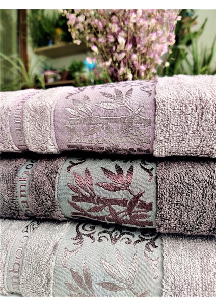 Miss Bamboo 50X90CM. Lüks Ihraç Malı El&yüz 3'lü Havlu Seti %70 Bambu Lifi Içerir fiyatları